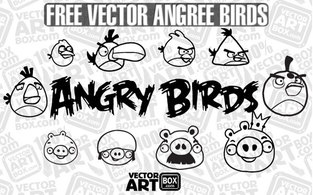 Vector Free Sketch Angry Birds