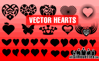 Vector Hearts Shapes