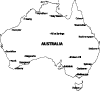 Vector Map Of Australia (cities)