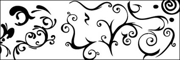 Vector material for black and white patterns