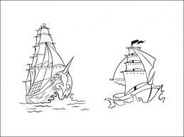 Vector Pirate Ships