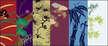 Vector traditional pictorial series 4-Flower plants