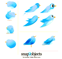 Vector Twitter Birds Icons