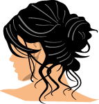 Woman With Black Hair Vector