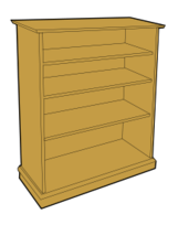 Wooden Bookcase
