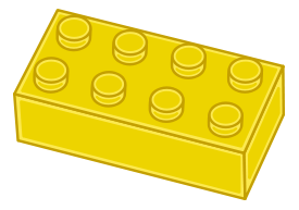 Yellow LEGO Brick